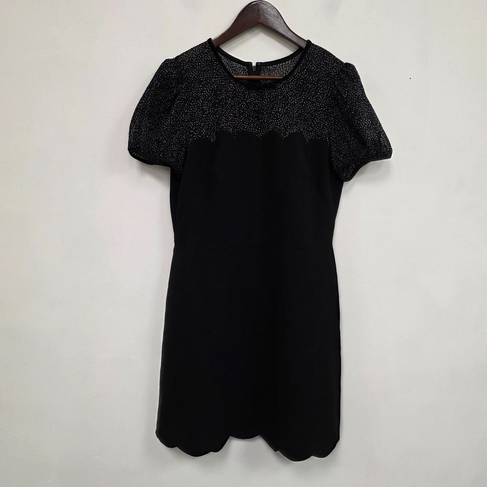 Gal Meets Glam Rhiannon Scallop Dress Size 10 Kawaii Goth Wednesday Event Puff